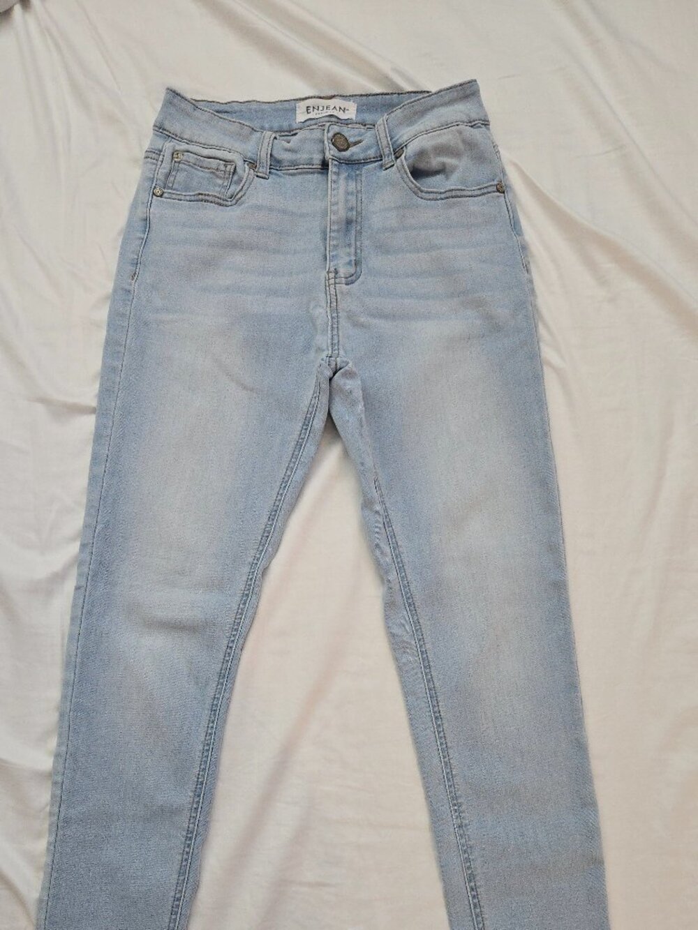 Light blue skinny jeans